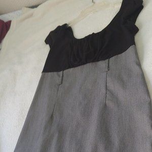 Black & grey color-block shift dress, size 9/10